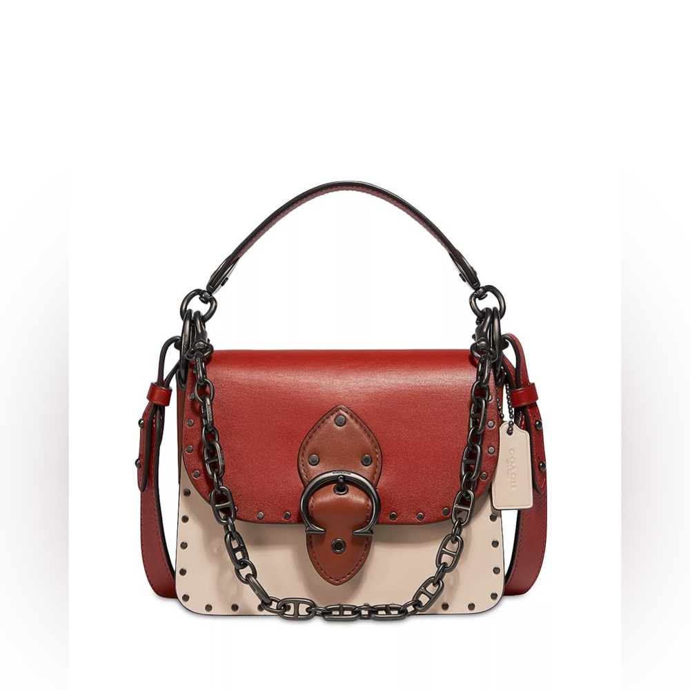 Coach Beat Mini Color Blocked Leather Crossbody